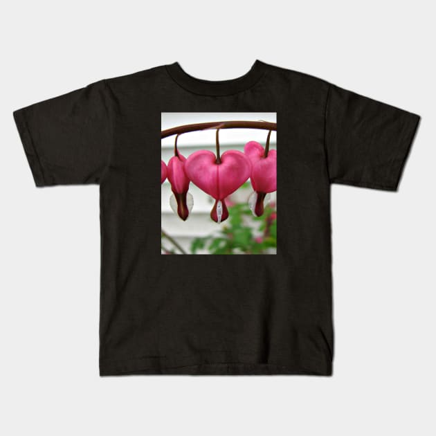 Bleeding Hearts Kids T-Shirt by ARTWORKandBEYOND